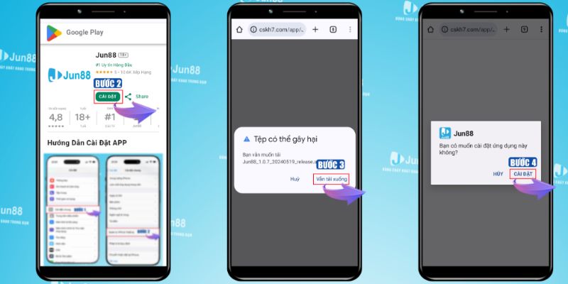 App Jun88 có lượt tải lớn mỗi ngày