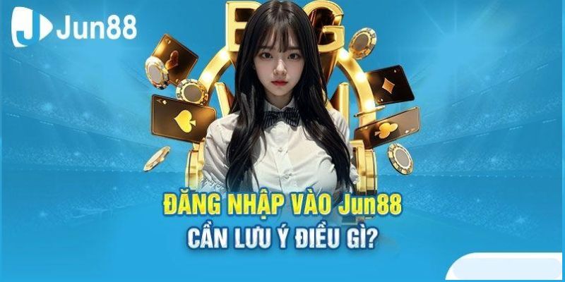 Lưu ý khi đăng nhập Jun88